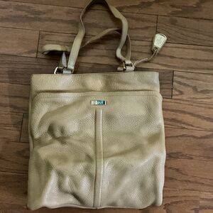 Cole Haan Beige Leather Tote